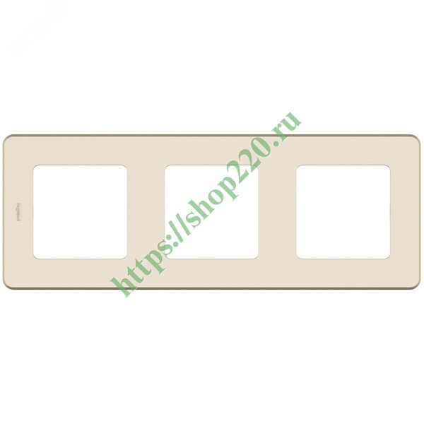 Рамка Legrand Inspiria 3 поста слоновая кость (бежевый) 673951 купить ...