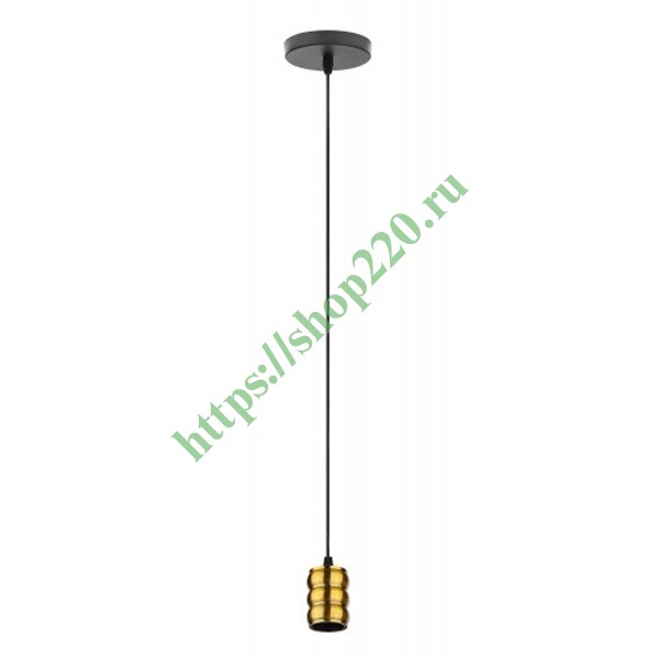 Светильник подвесной ЭРА PL13 E27 - 3 GB, цоколь Е27, провод 1 м, цвет медь