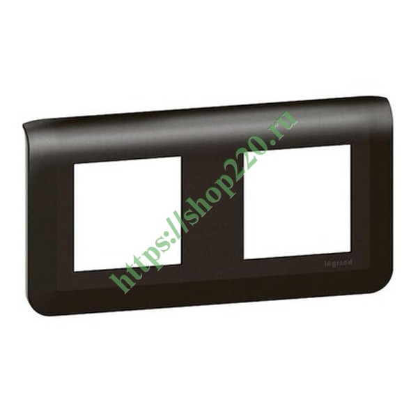 Рамка Legrand Mosaic 2х2 модуля матовый черный New 079044L купить по ...