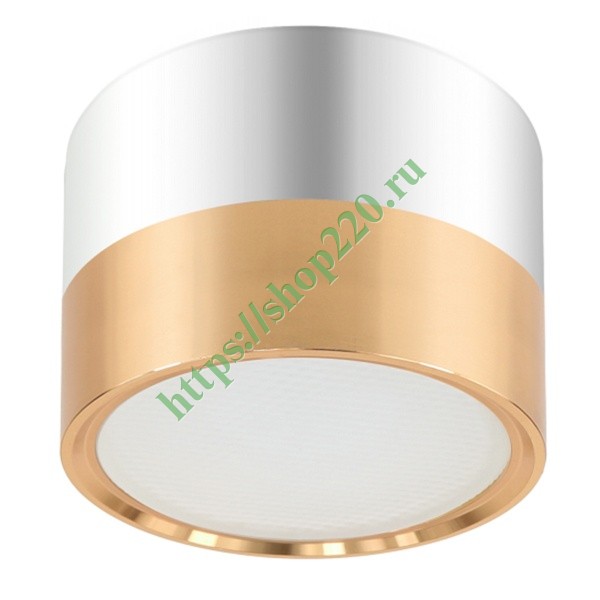 Светильник накладной ЭРА OL7 GX53 GD/CH под лампу Gx53, алюминий, цвет золото+хром