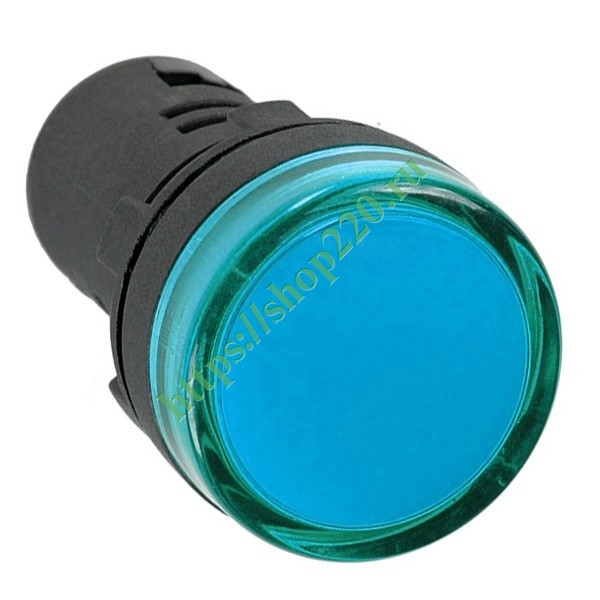 Лампа ИЭК AD22DS(LED)матрица d22мм синий 24В AC/DC BLS10-ADDS-024-K07 ...