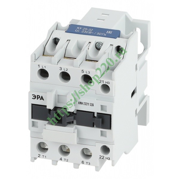 Контактор ЭРА PRO КМИ-23211 32А 230В/АС3 1НЗ Б0050440 купить по ...
