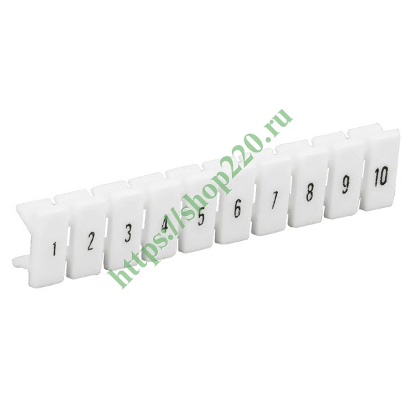 Маркеры для КПИ-1,5мм2 с нумерацией №№ 1-10, пластина с десятью ...