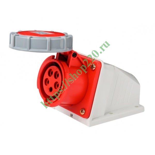 Розетка стационарная 125W 3Р+РЕ+N 32А 380В IP67 РС-103 DEKraft 26205DEK ...