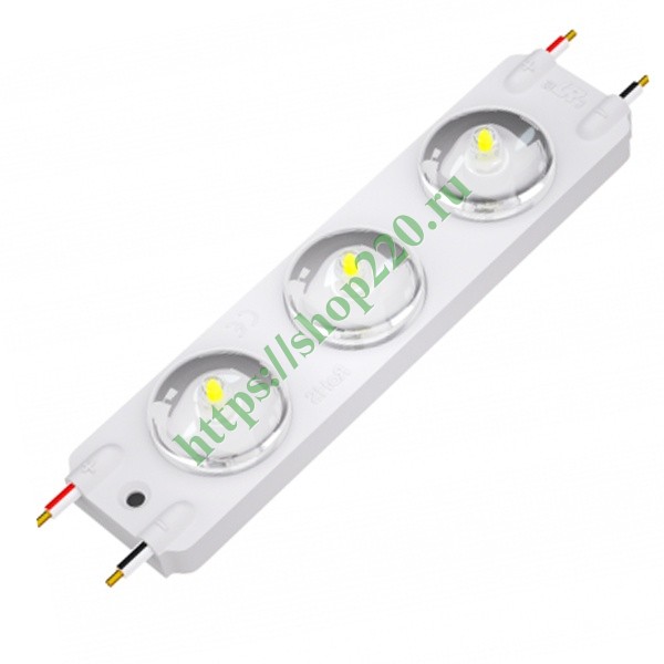 Светодиодный модуль 2835 0,5W 24V 6500K Белый 165Lm 172° IP67 300mm ...