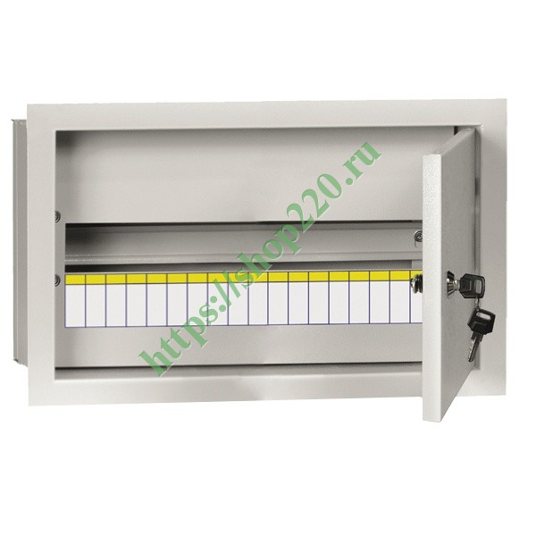 Щит металлический ЩРв-18з-1 36 УХЛ3 IP30 на 18 модулей встраиваемый ...