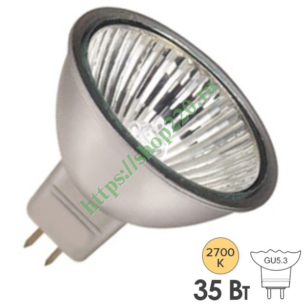 Лампа галогенная Foton JCDR MR16 HRS51 SL 35W 220V GU5,3 отражатель silver/серебристый (326637SL)