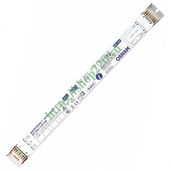 ЭПРА Osram QTi DALI 1x58 DIM диммируемый для люминесцентных ламп T8