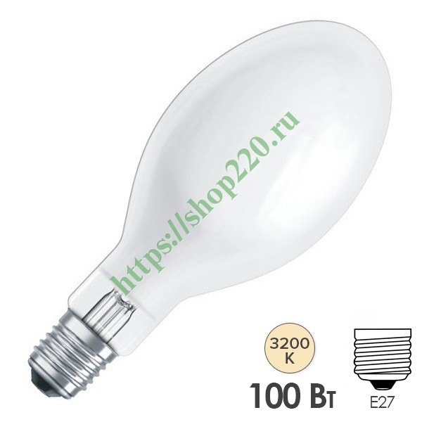 Лампа металлогалогенная BLV HIE 100W ww 3200K CO E27 (МГЛ)
