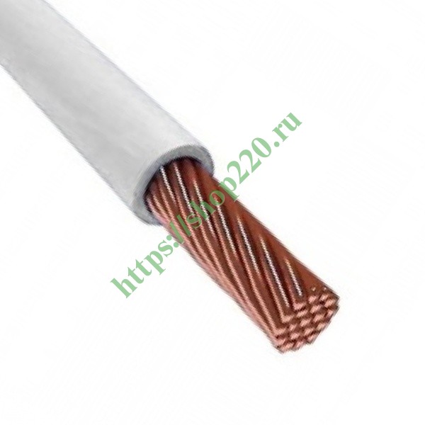 Купить Провод установочный ПВ-3 (ПуГВ) 50,0 Белый ГОСТ 31947 (ПВ3 ...