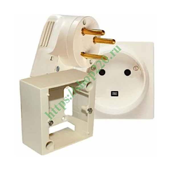 Розетка с вилкой и накладной коробкой Legrand 2P+Т 32А 220В 782222 ...