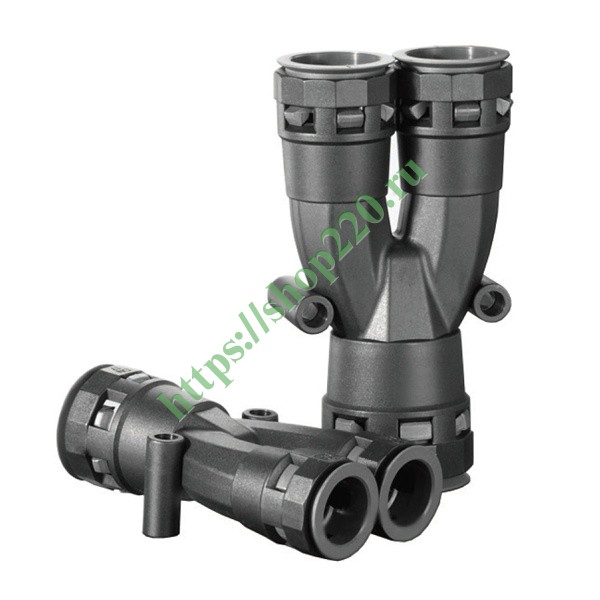 Разветвитель DN1х23+2х17мм полиамид чёрный DKC PAY231717N купить по ...