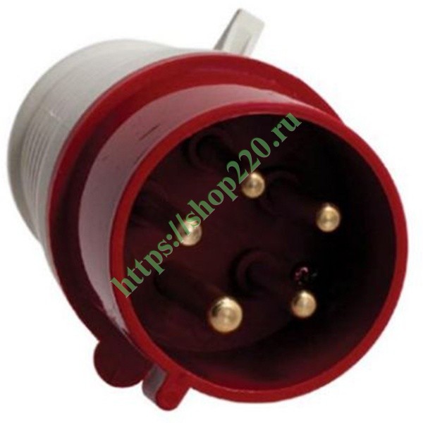 Вилка 025 3Р+РЕ+N 32А 380В IP44 ИЭК PSR02-032-5 купить по недорогой ...
