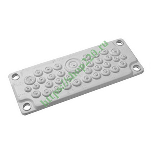 Кабельный ввод DKC пластик V0 UL94, IP65, +130 - 40, 35 отверстий ...