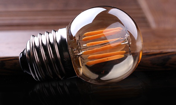 Лампы филаментные светодиодные LED шарик с цоколем Е14, E27