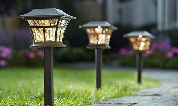 Садовые светильники на солнечных батареях купить для сада и дачи по низкой цене