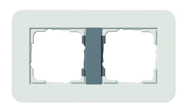 Рамки Gira E3 (System 55) с антрацитовой несущей рамкой