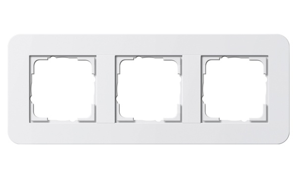 Рамки Gira E3 (System 55) с белой несущей рамкой