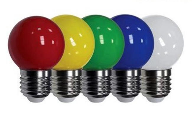 Цветные и декоративные светодиодные лампы для гирлянд и рекламы